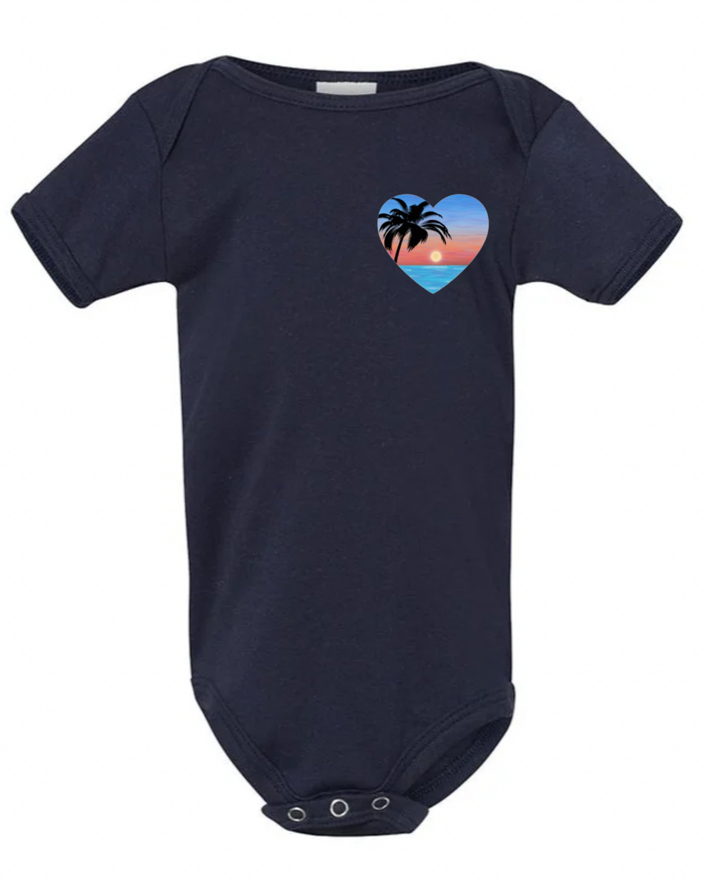 "Sunset Love" Baby Short Sleeve Onesie