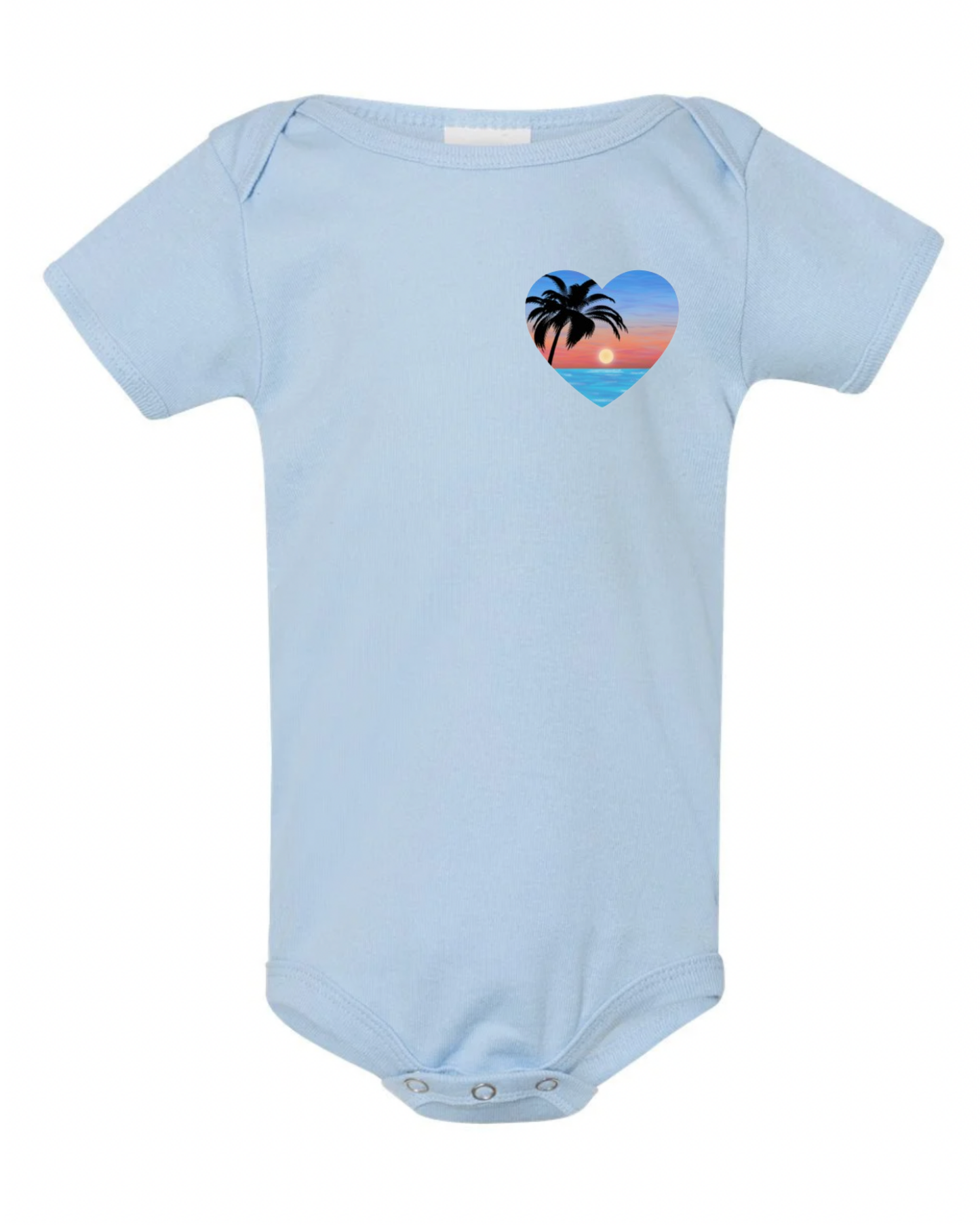 "Sunset Love" Baby Short Sleeve Onesie