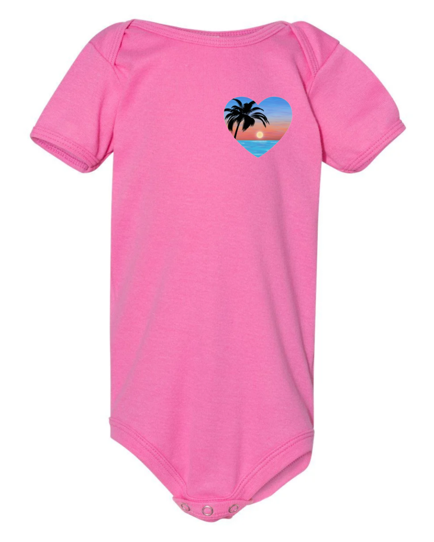 "Sunset Love" Baby Short Sleeve Onesie