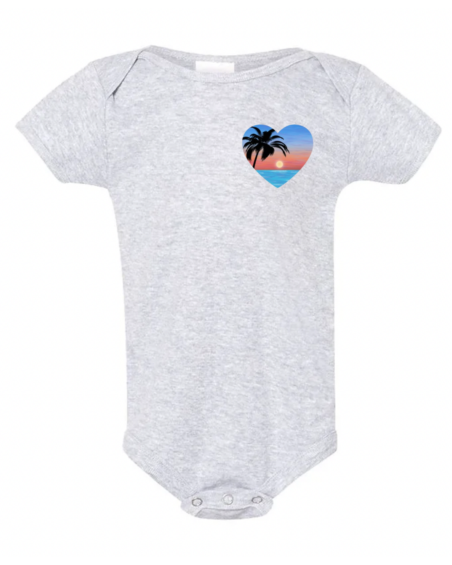 "Sunset Love" Baby Short Sleeve Onesie