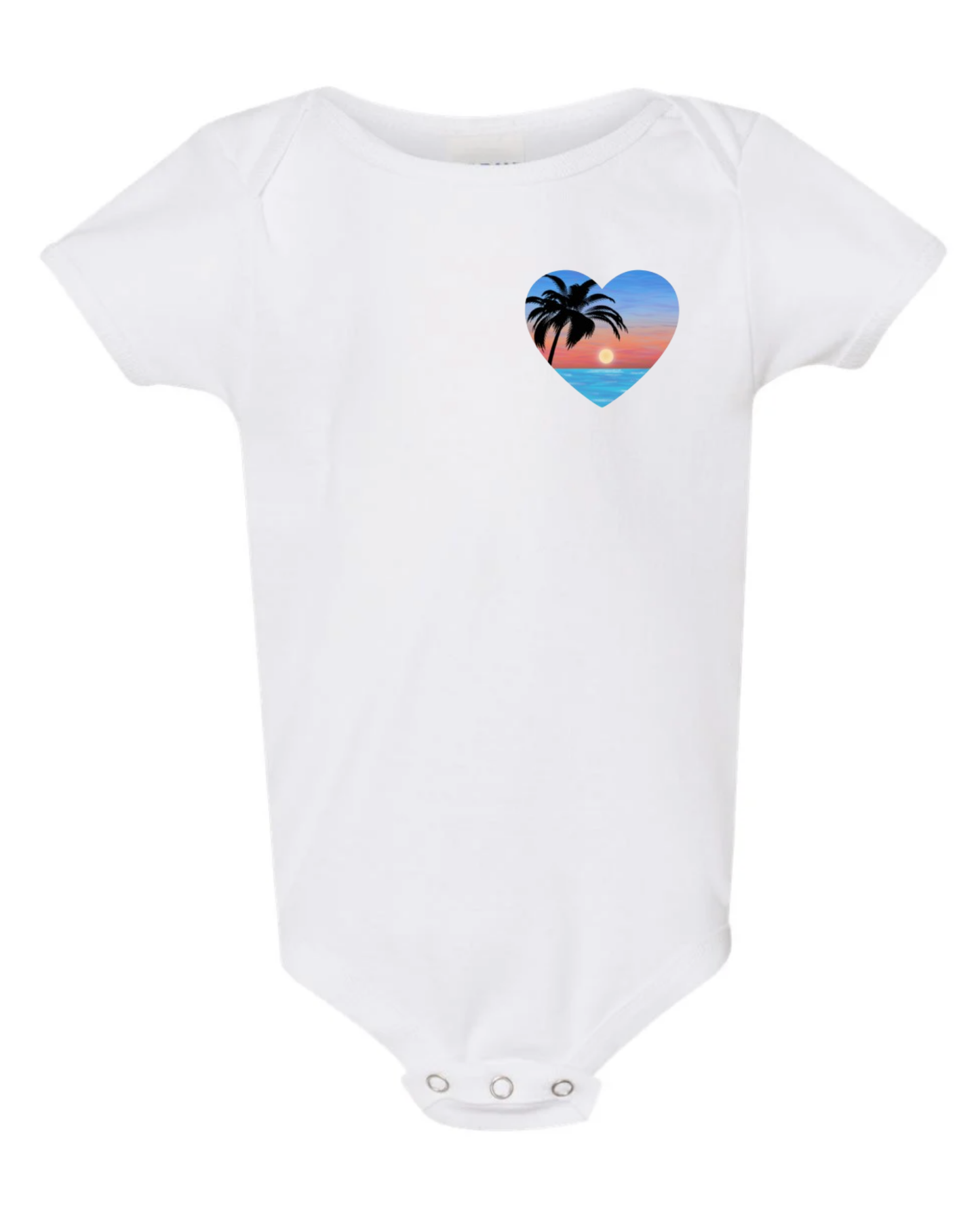 "Sunset Love" Baby Short Sleeve Onesie