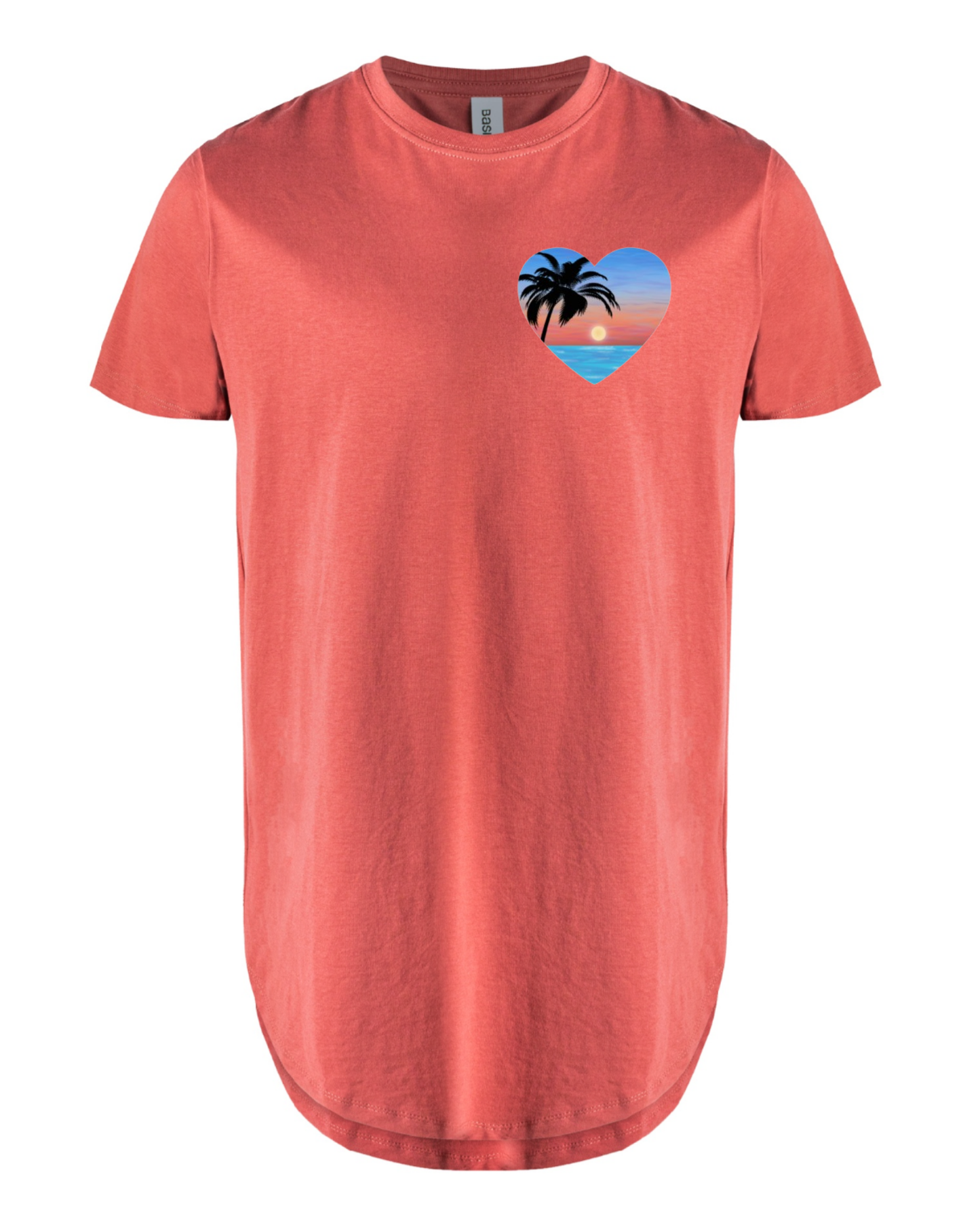 "Sunset Love" Men's Long T-Shirt