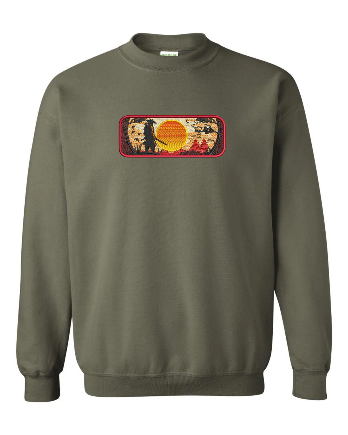 Samurai Sunrise Crewneck Sweatshirt