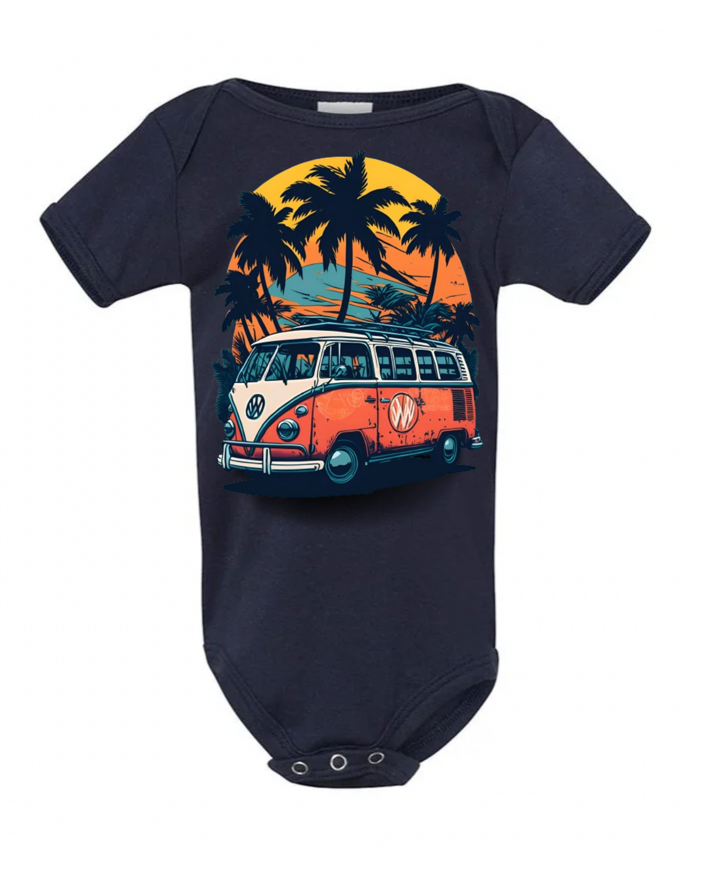 "Summer Vibes" Baby Short Sleeve Onesie