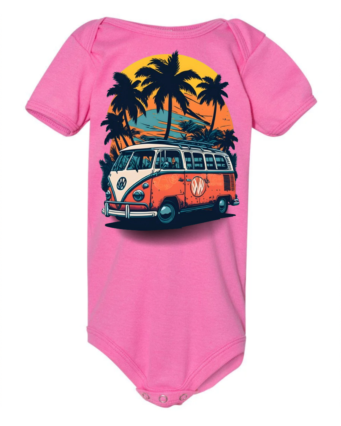 "Summer Vibes" Baby Short Sleeve Onesie