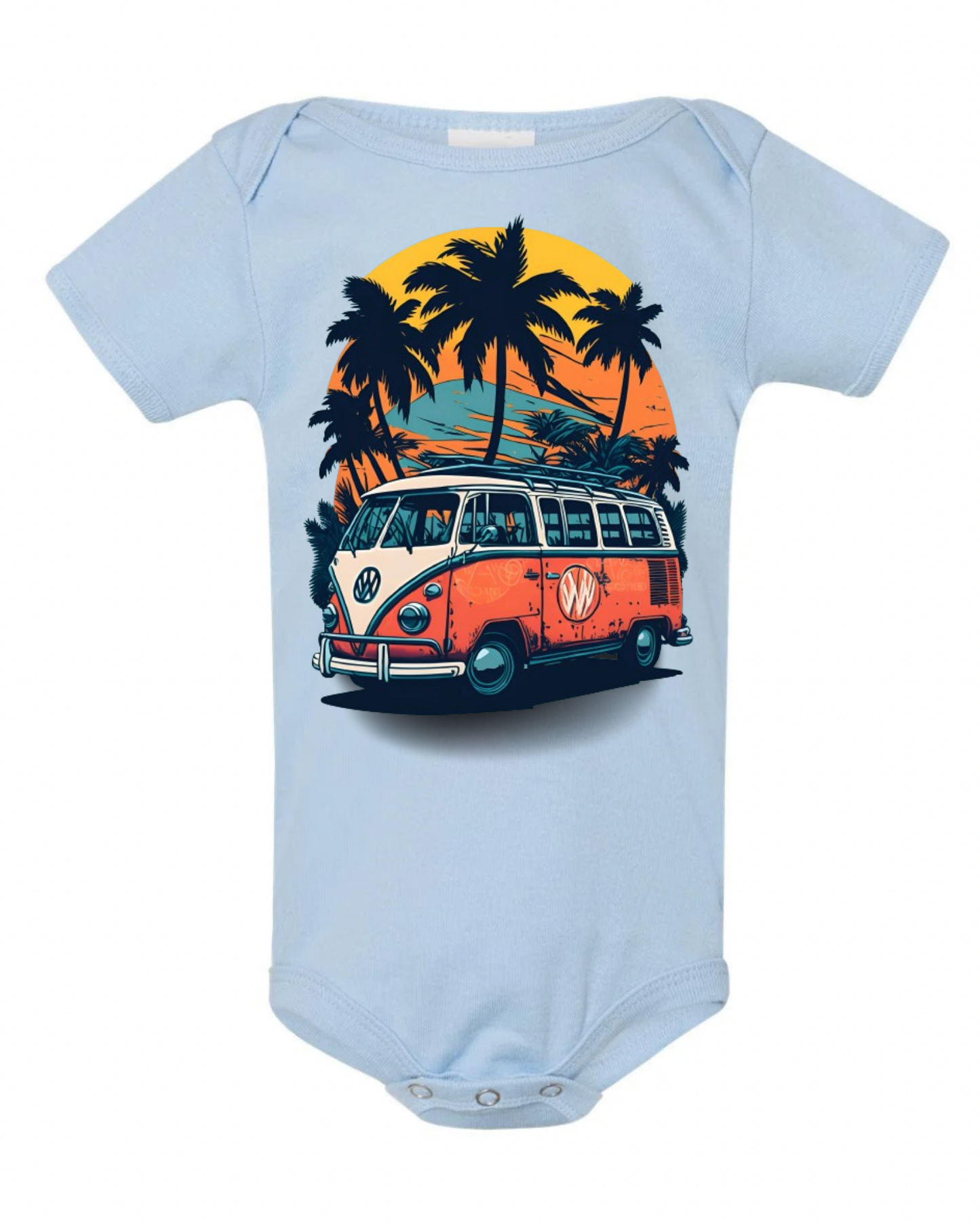 "Summer Vibes" Baby Short Sleeve Onesie