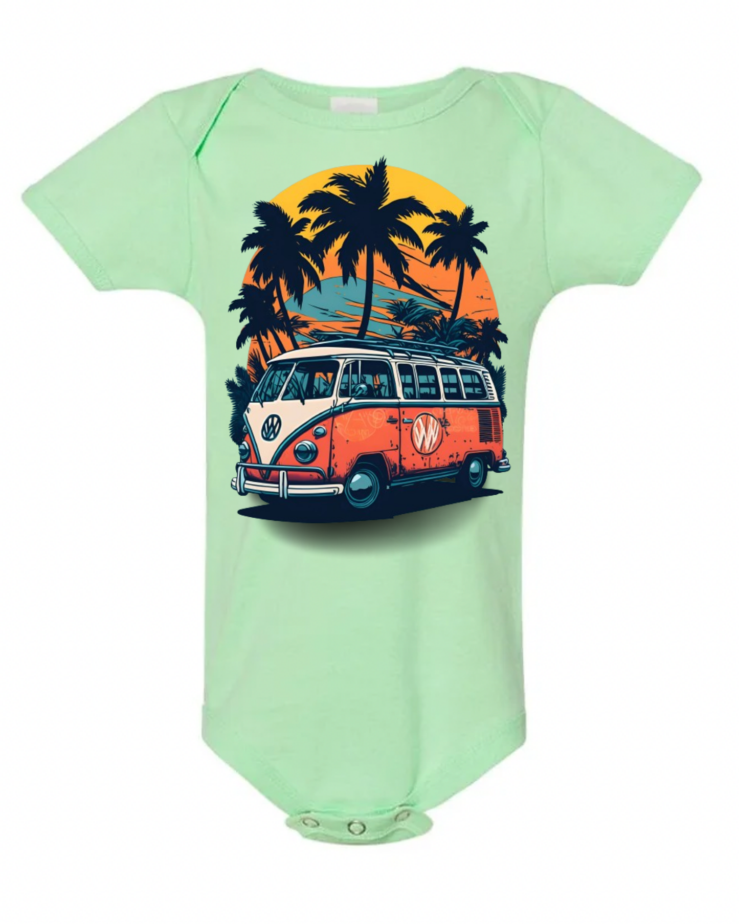 "Summer Vibes" Baby Short Sleeve Onesie