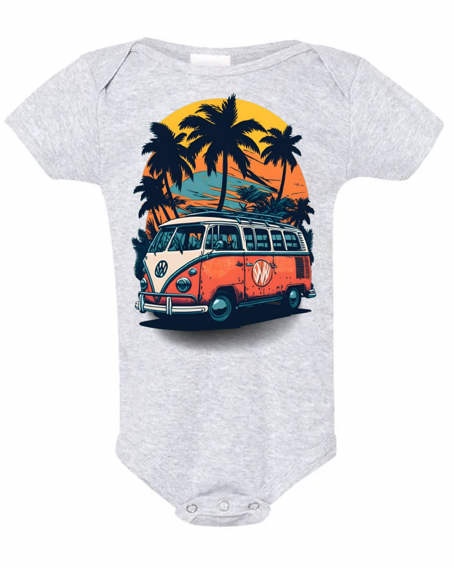 "Summer Vibes" Baby Short Sleeve Onesie