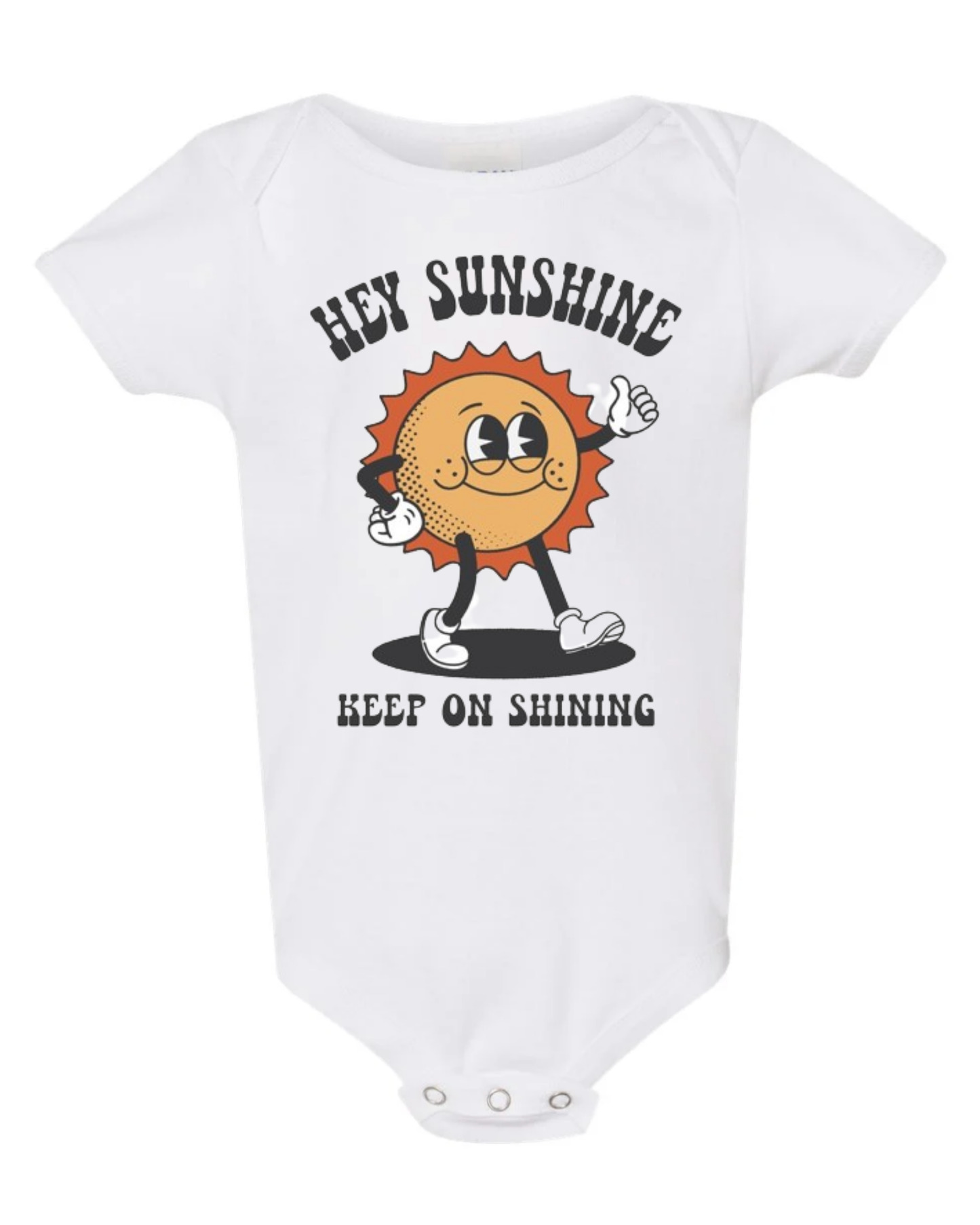 "Hey Sunshine" Baby Short Sleeve Onesie