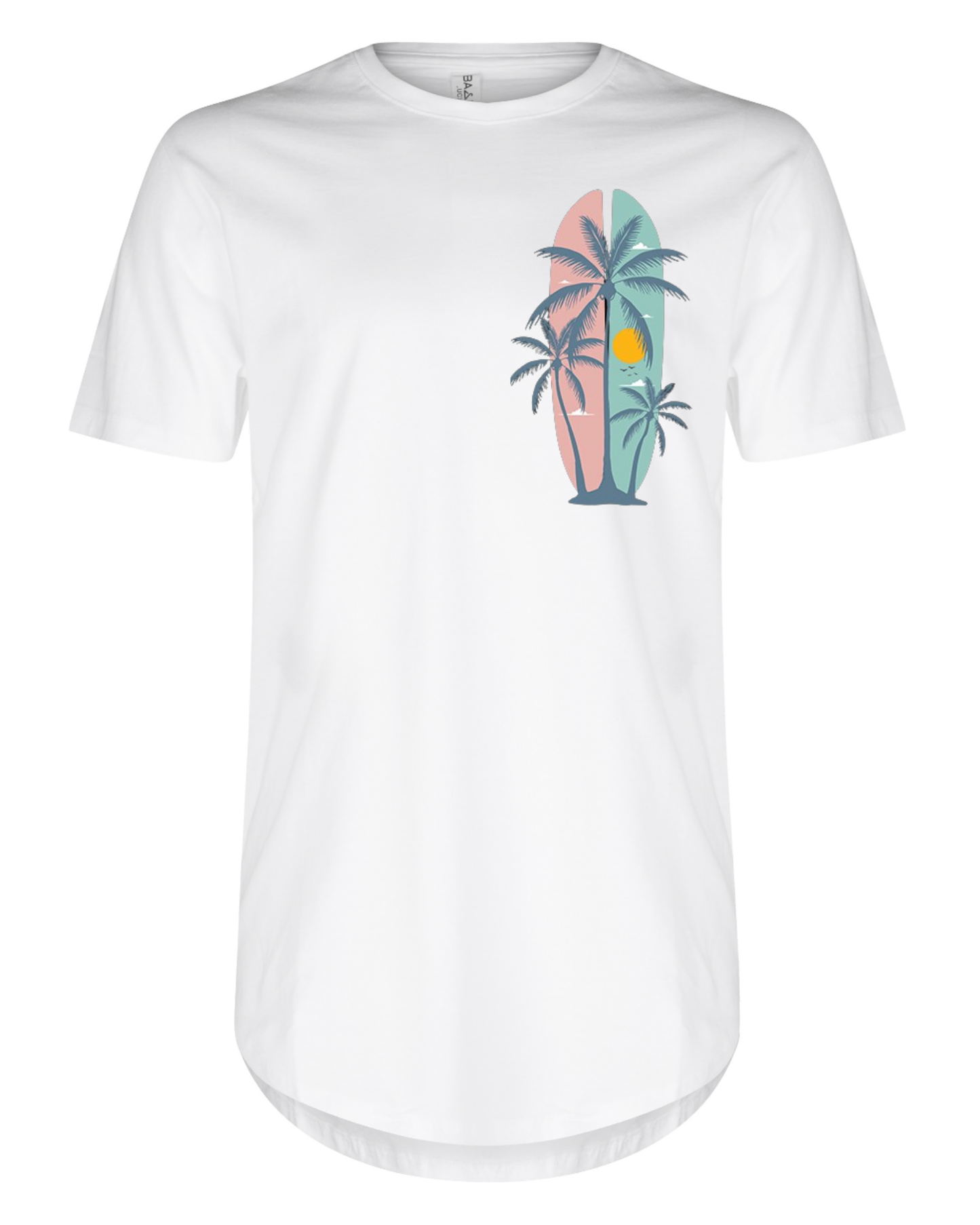 "Summer Palm Trees" Men's Long T-Shirt