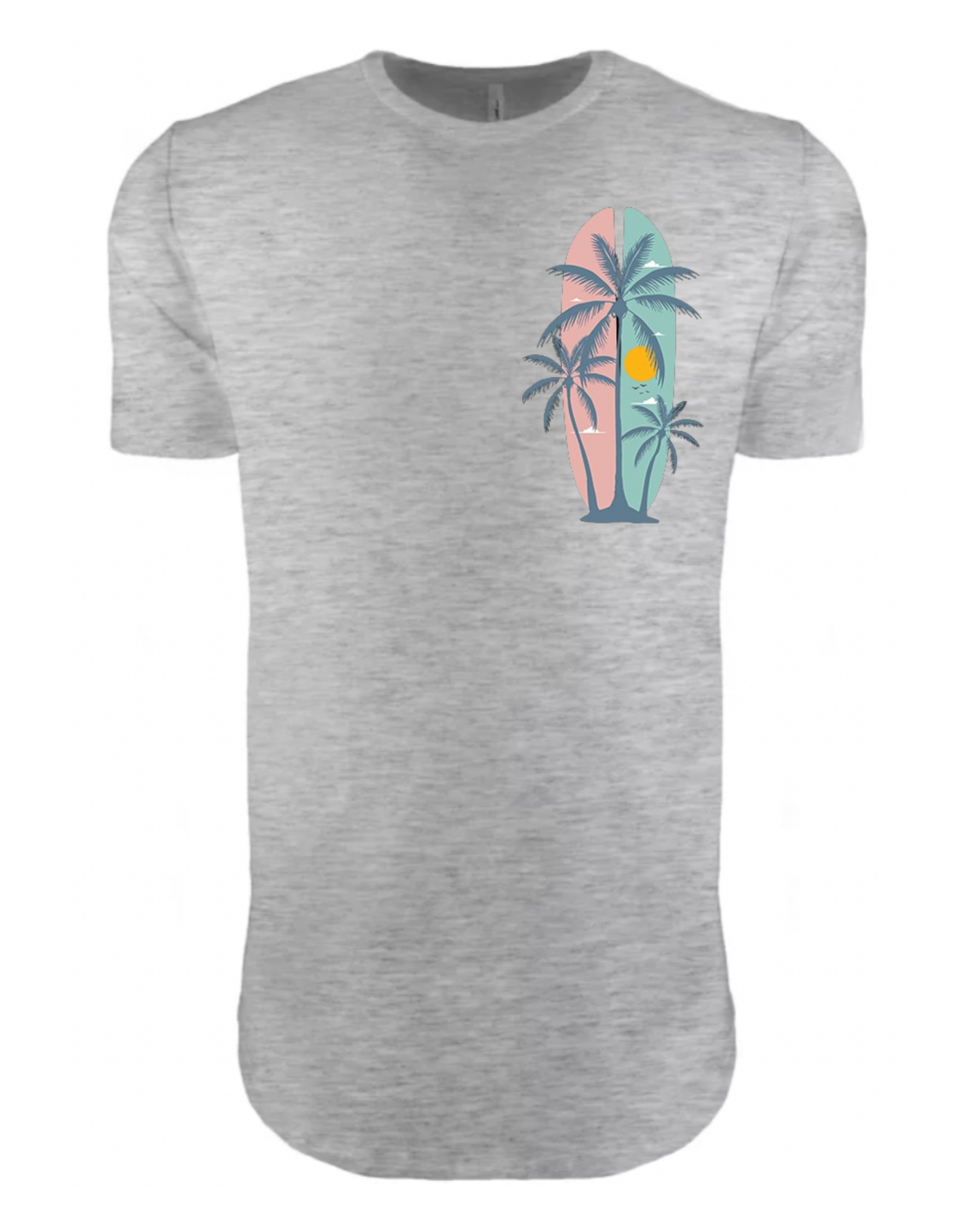 "Summer Palm Trees" Men's Long T-Shirt