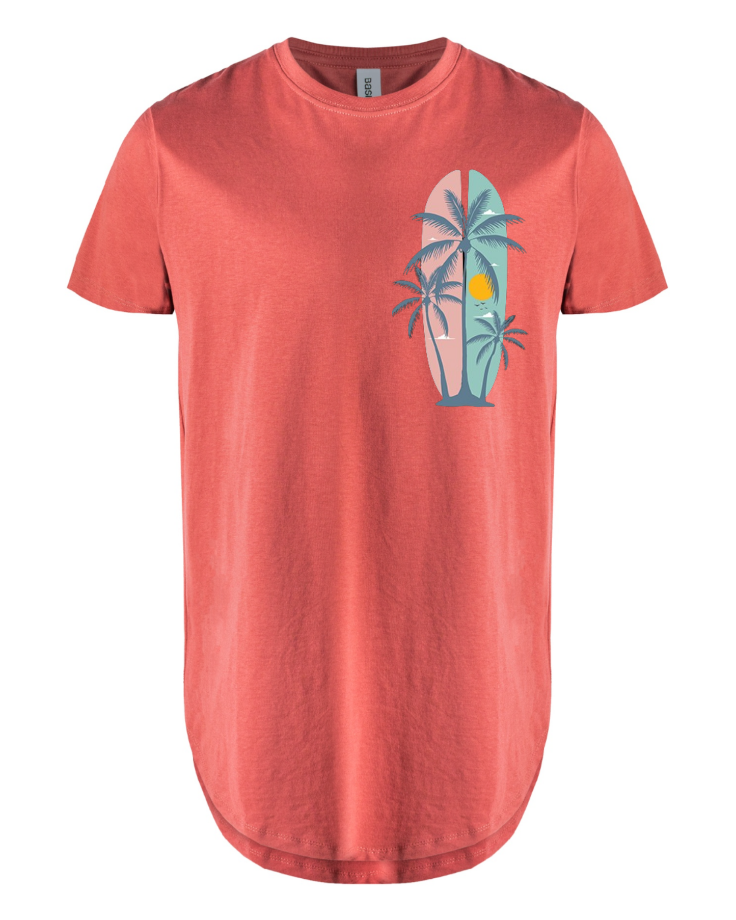 "Summer Palm Trees" Men's Long T-Shirt