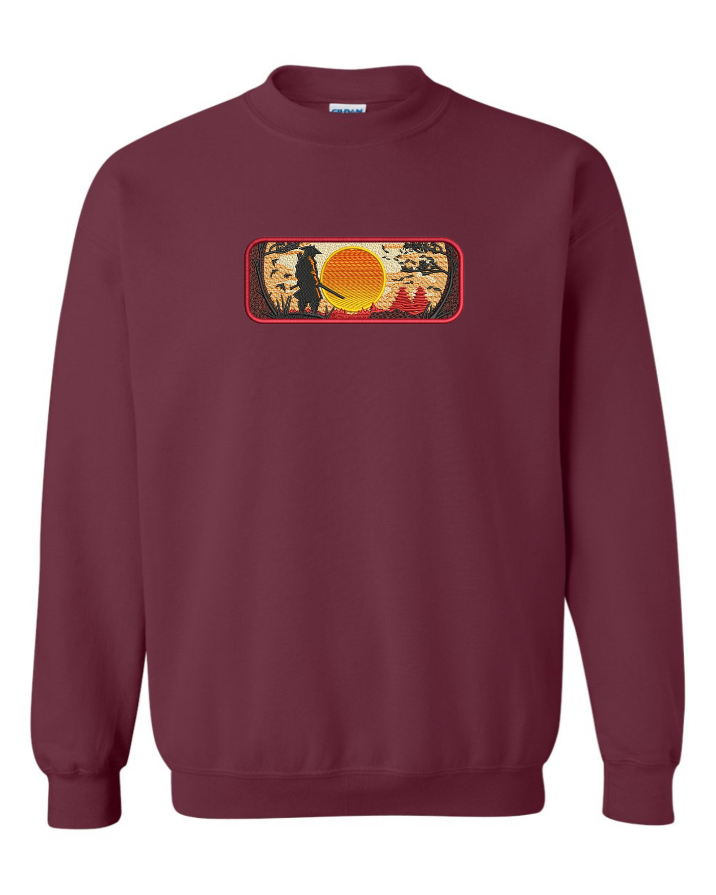 Samurai Sunrise Crewneck Sweatshirt