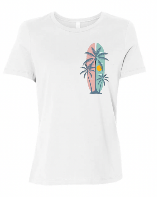 "Summer Palm Trees" Women's Short Sleeve T-Shirt