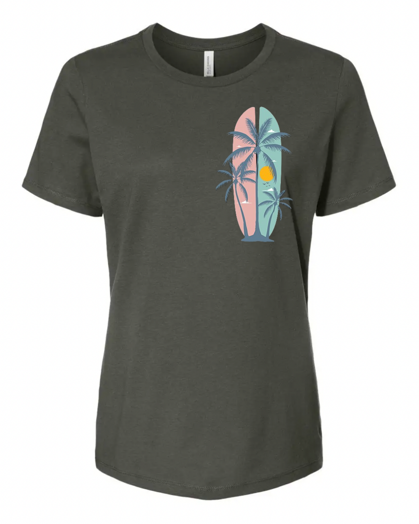 "Summer Palm Trees" Women's Short Sleeve T-Shirt