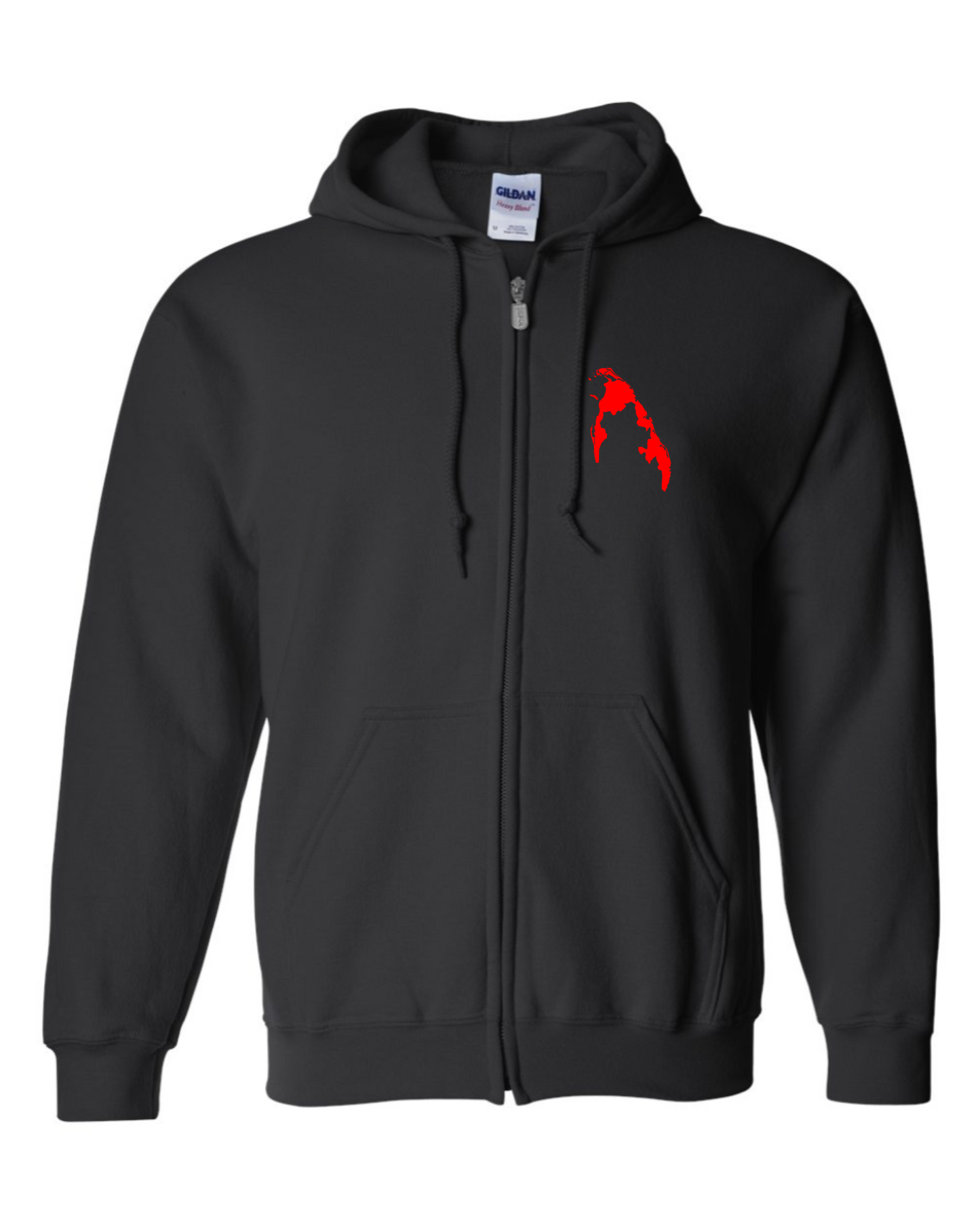 Tamil Eelam Map Zip-up Hooded Sweatshirt