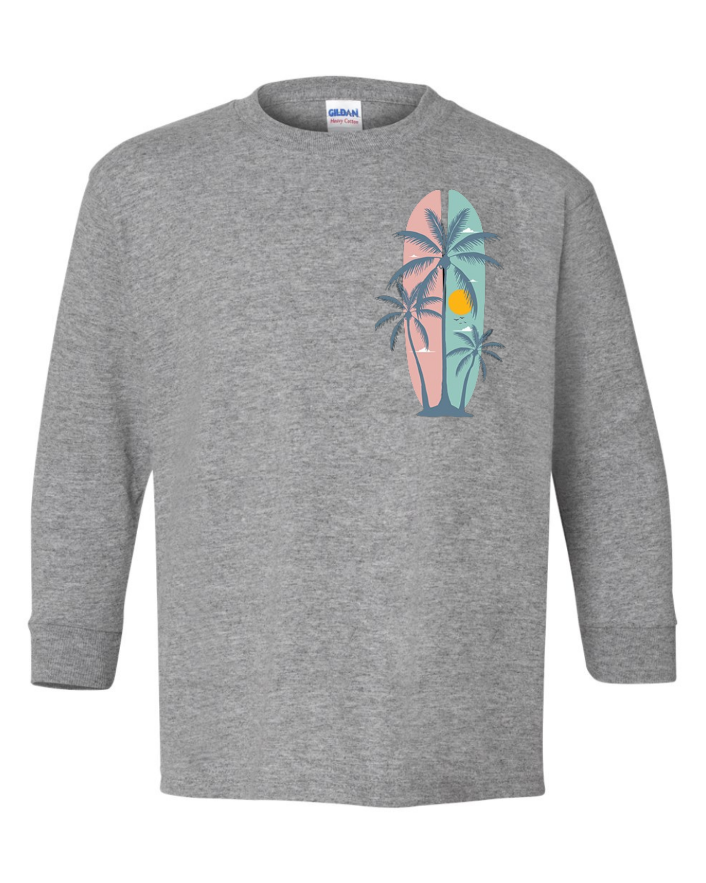 "Summer Palm Trees" Youth Long Sleeve T-Shirt