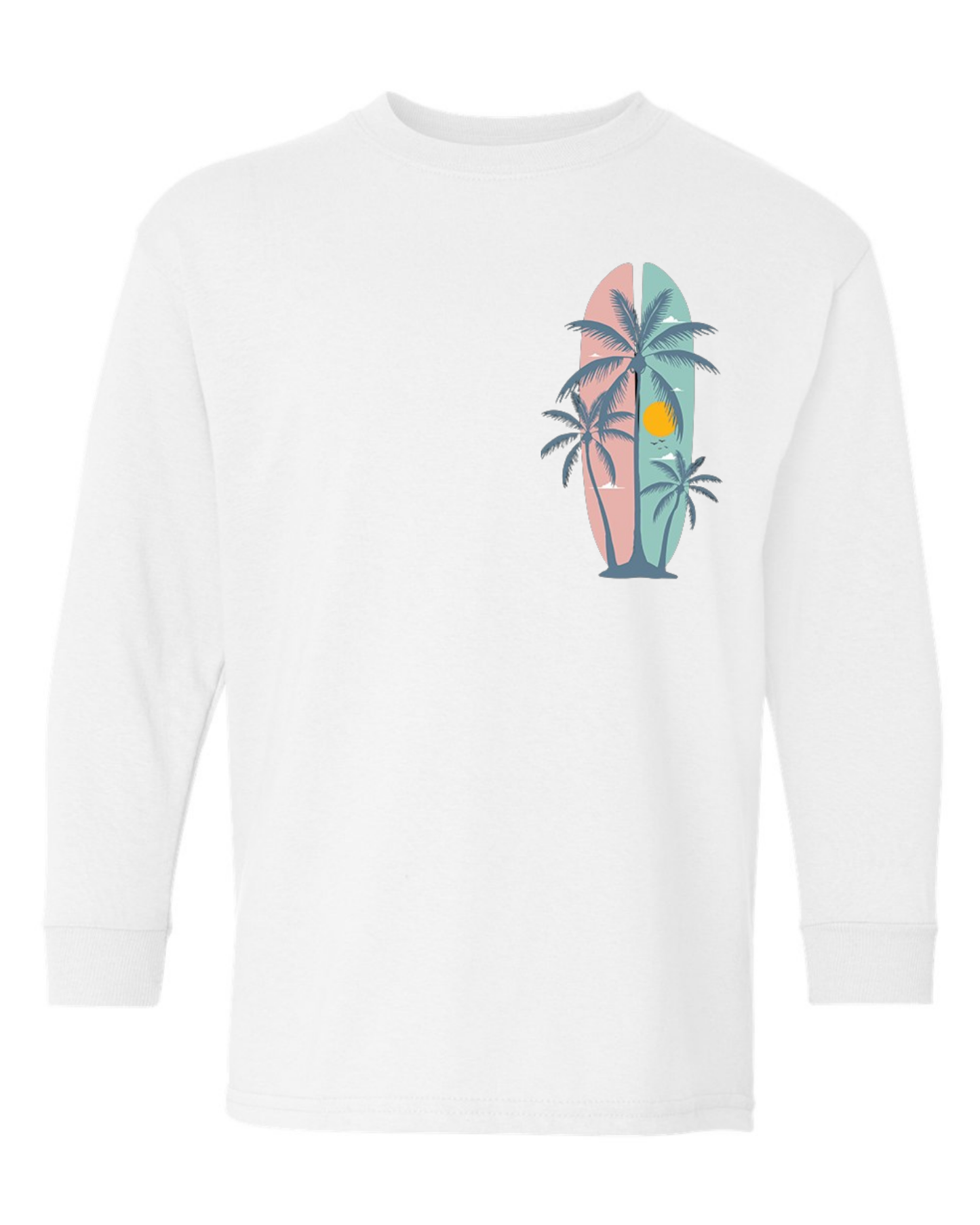 "Summer Palm Trees" Youth Long Sleeve T-Shirt