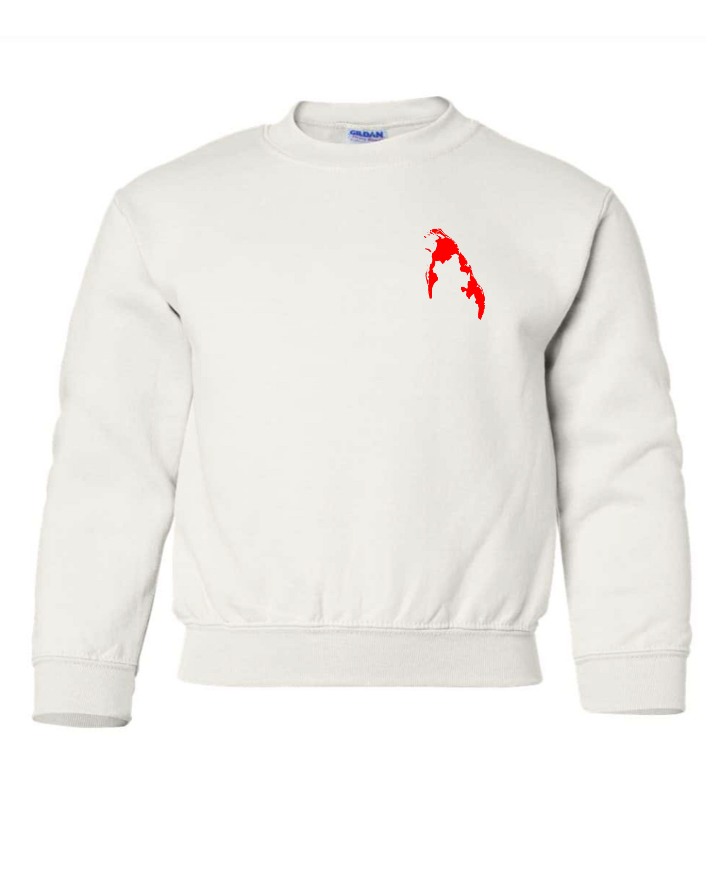 Tamil Eelam Map Youth Crewneck Sweatshirt