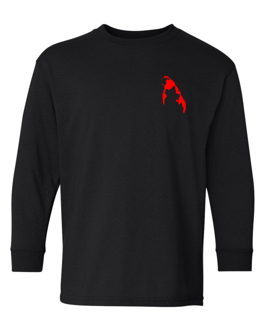 Tamil Eelam Map Youth Long Sleeve T-Shirt