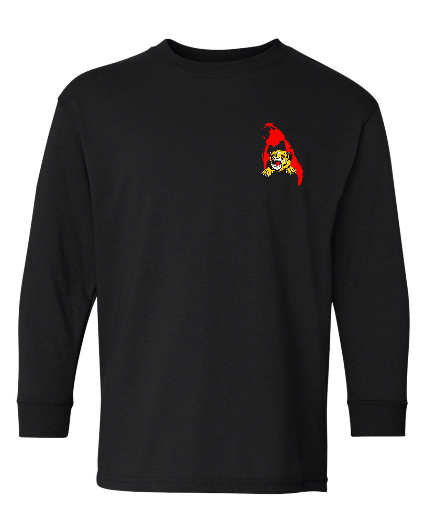 Tamil Eelam Map and Tiger Youth Long Sleeve T-Shirt