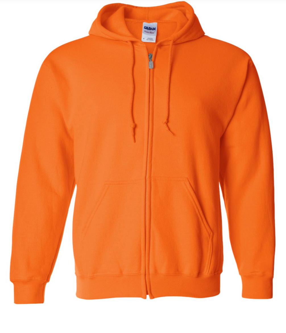 Adult Zip-up Hooded Sweatshirt (Unisex)