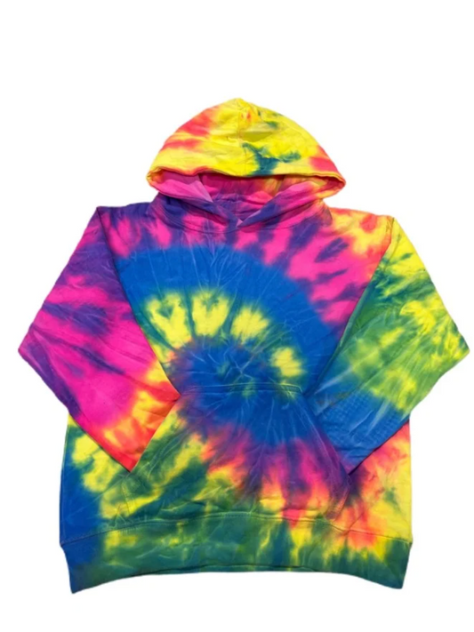 Youth Tie Dye Hooded Sweatshirt (Unisex)